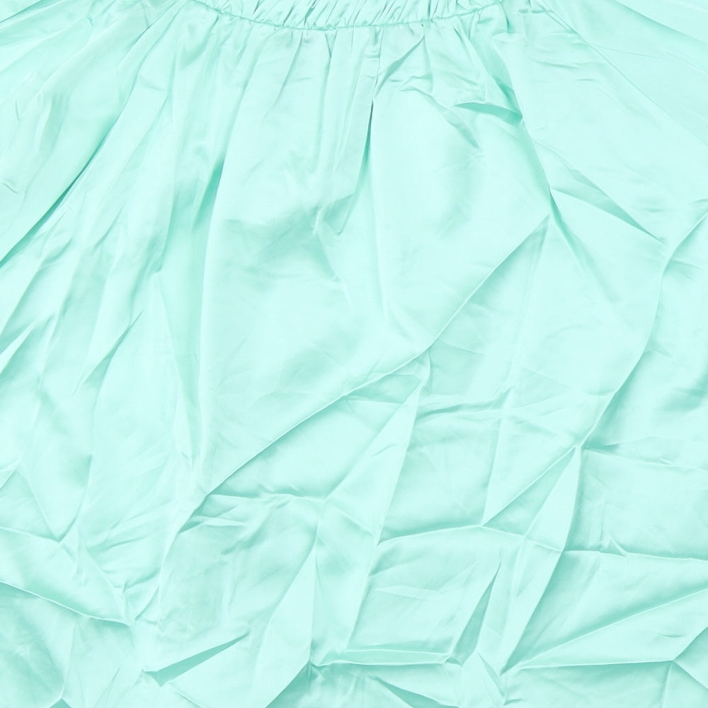Womens UK Size 8 Marks and Spencer Green Basic Blouse