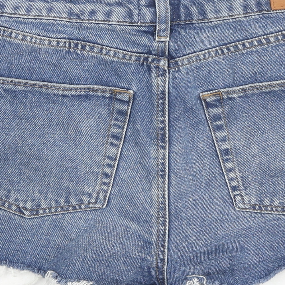 BDG Womens Blue Cotton Cut-Off Shorts Size 29 in L3 in Regular Zip