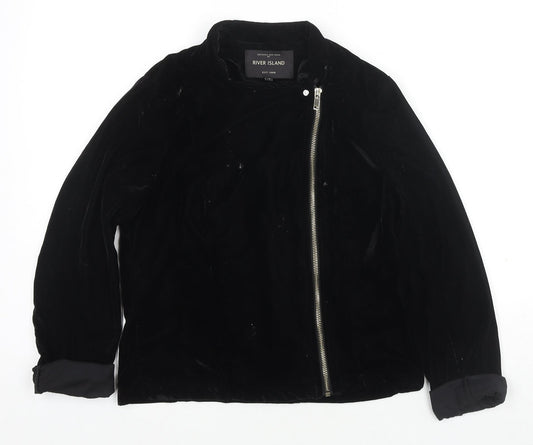Womens UK Size 8 River Island Black Jacket
