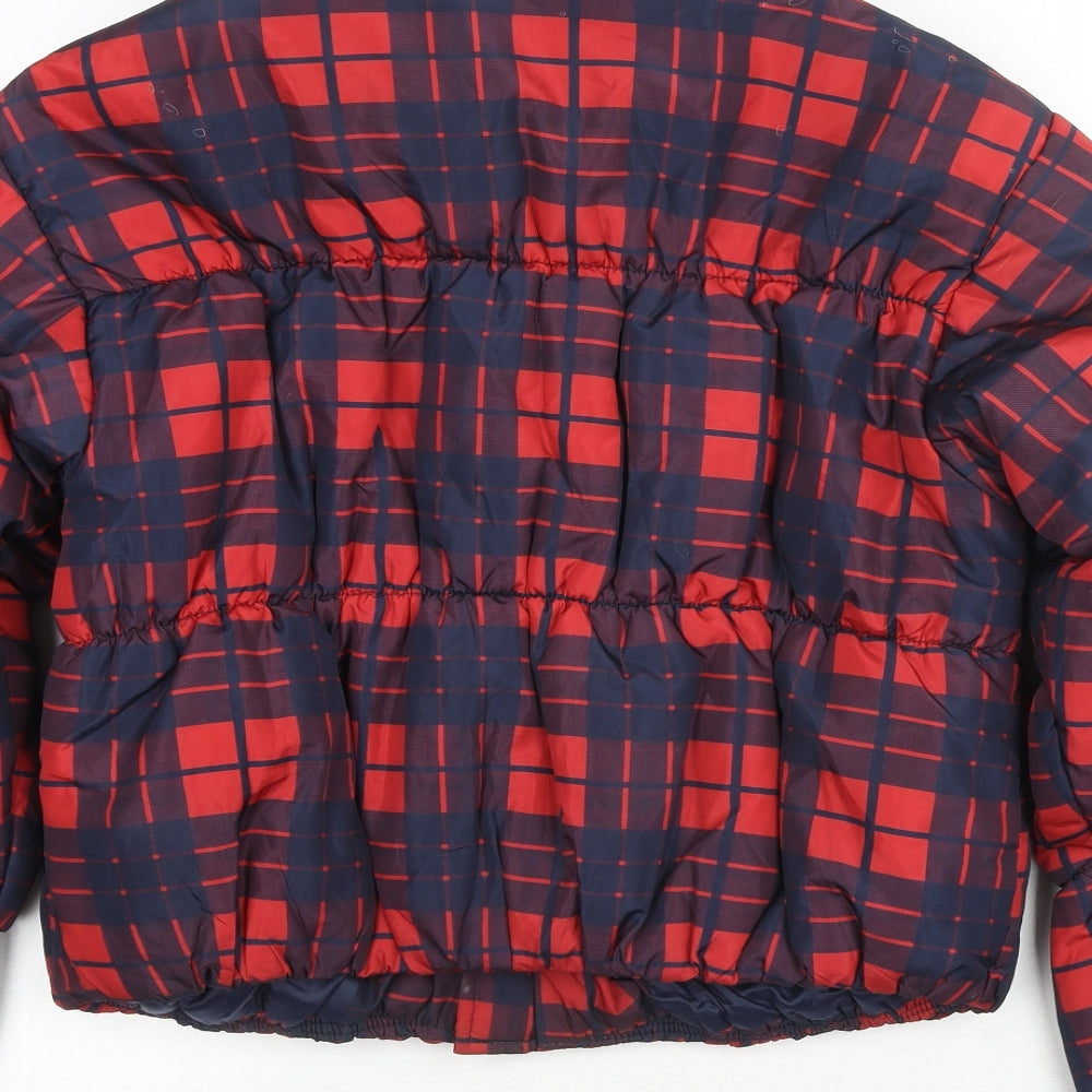 Womens UK Size 8 PRETTYLITTLETHING Red Puffer Jacket