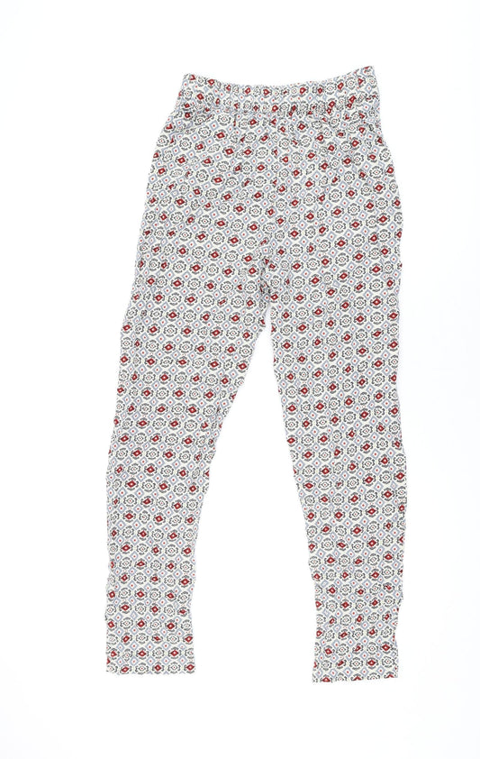 Womens UK Size 8 Marks and Spencer Regular Fit Ivory Trousers