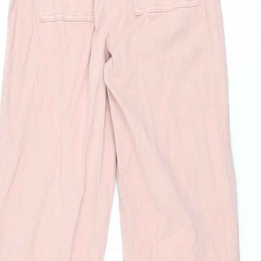 Womens UK Size 8 Marks and Spencer Regular Fit Pink Trousers