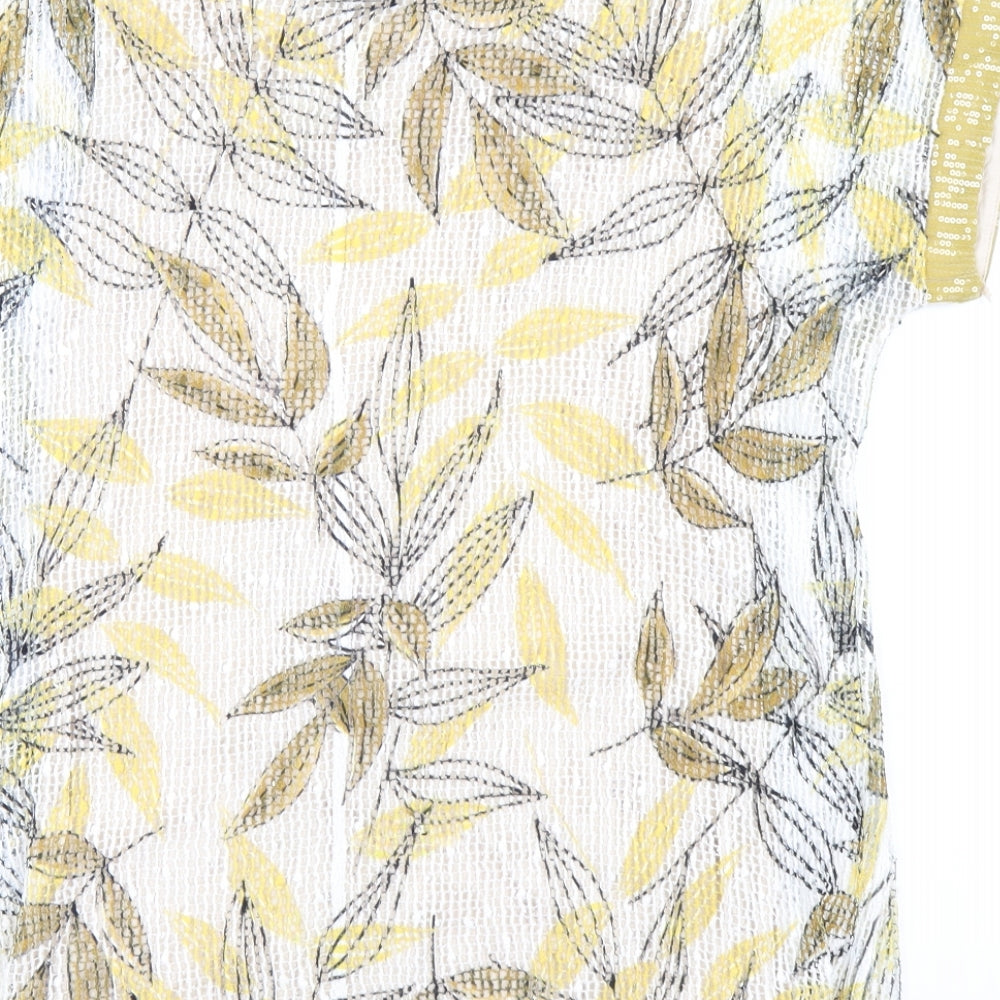 Womens UK Size M Klass Yellow Basic T-Shirt