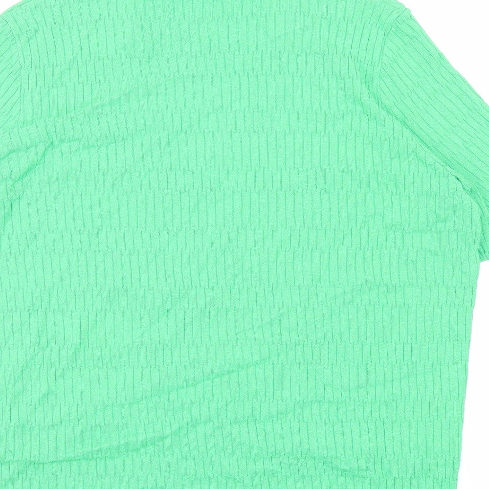 Womens UK Size L Marks and Spencer Green Pullover Jumper