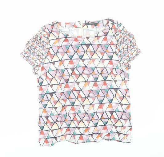 Womens UK Size 12 Esprit Multicoloured Basic Blouse
