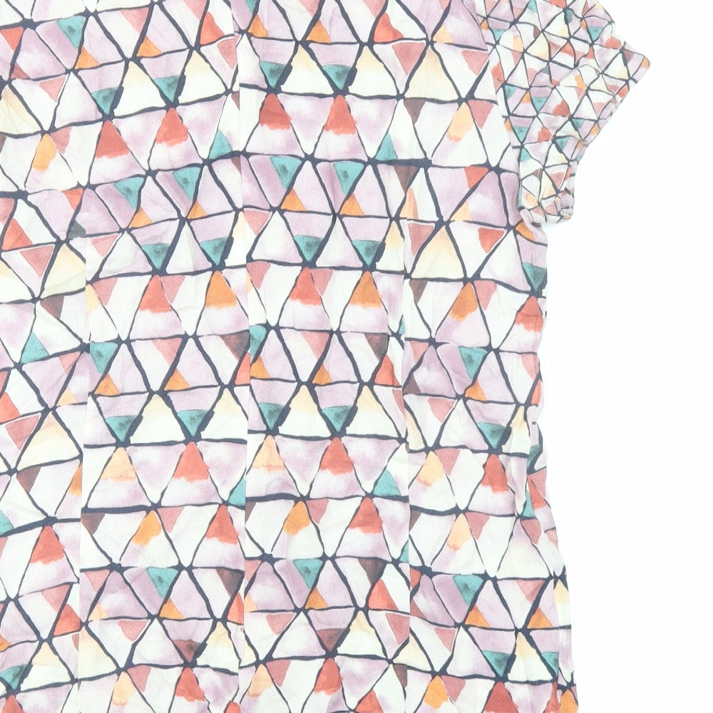 Womens UK Size 12 Esprit Multicoloured Basic Blouse