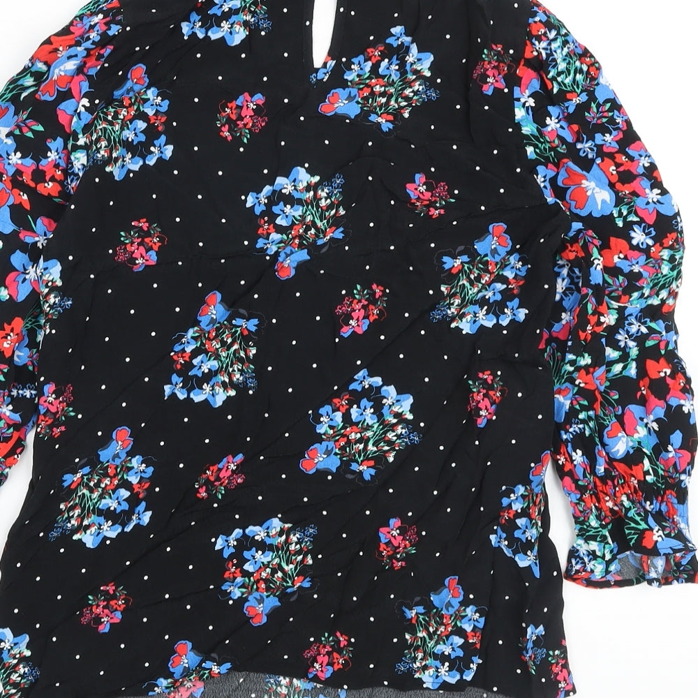 Womens UK Size 8 Marks and Spencer Black Basic Blouse