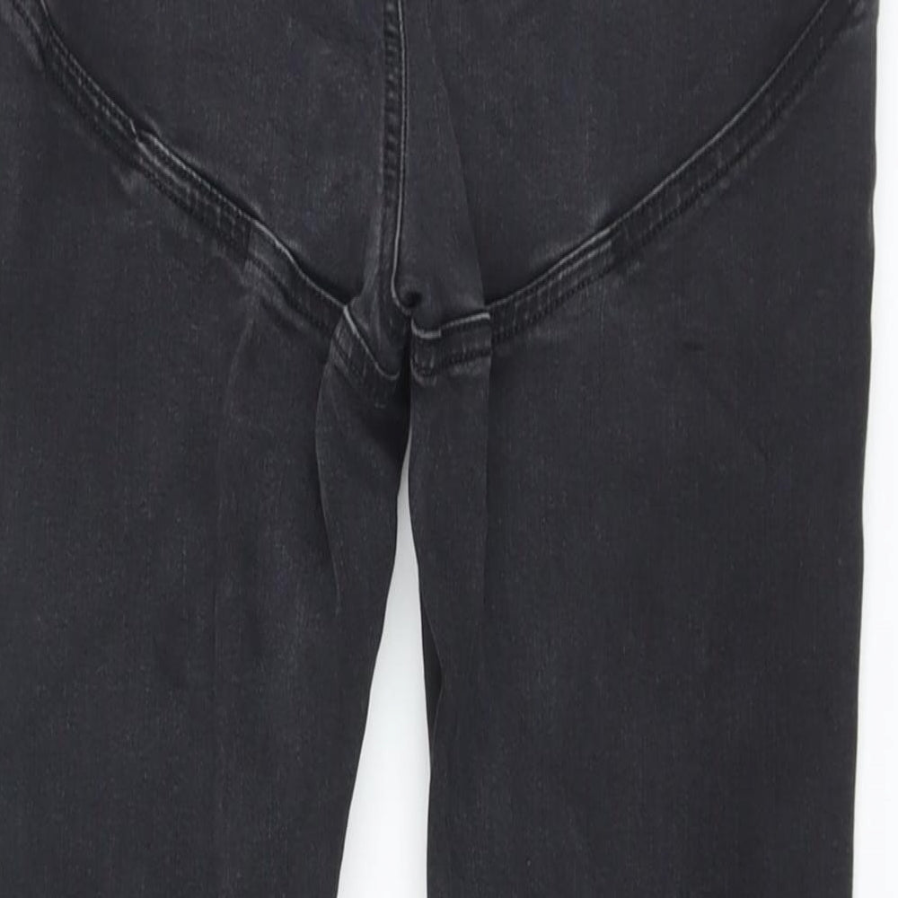 ASOS Womens Grey Cotton Skinny Jeans Size 32 in L30 in Regular Button