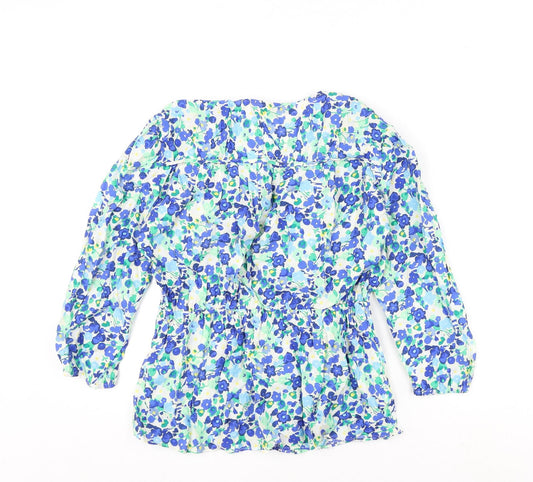 Womens UK Size 8 marks Multicoloured Basic Blouse