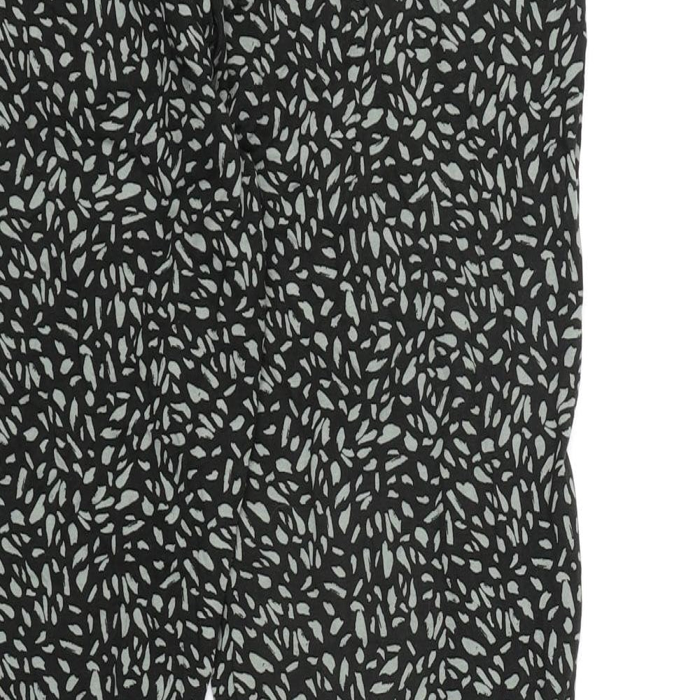 Womens UK Size 18 Marks and Spencer Regular Fit Carrot Black Trousers