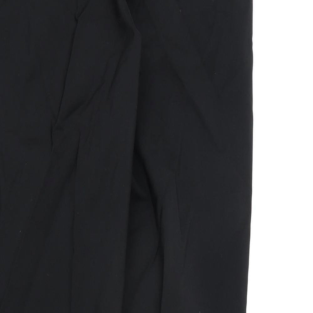 Womens UK Size 8 Marks and Spencer Regular Fit Dress Pants Black Trousers