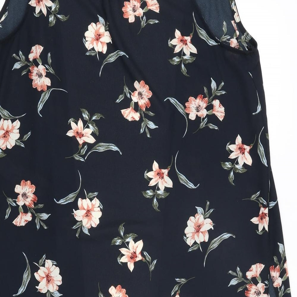 Womens UK Size 10 New Look Blue Kimono Blouse