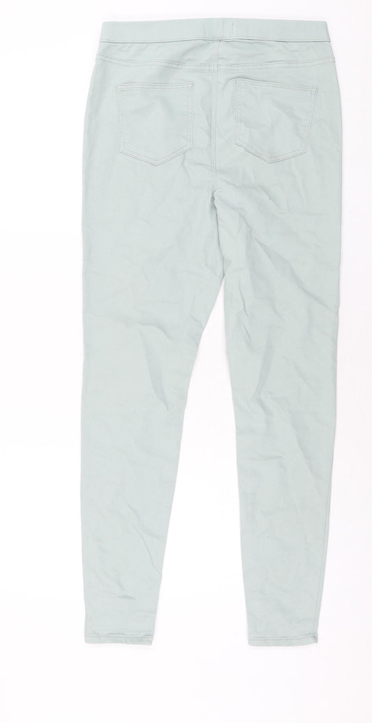 Womens UK Size 10 Papaya Regular Fit Jegging Green Jeans