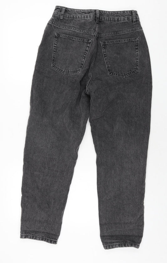 ASOS Womens Grey Cotton Tapered Jeans Size 26 in L28 in Regular Zip