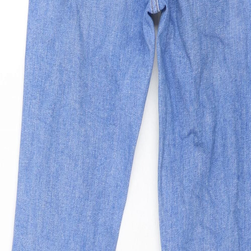 Denim & Co. Womens Blue Cotton Skinny Jeans Size 6 L28 in Regular Zip