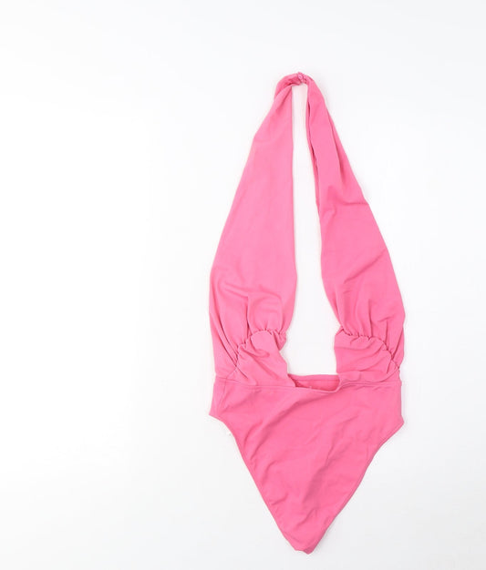Womens UK Size M Zara One-Piece Pink Bodysuit
