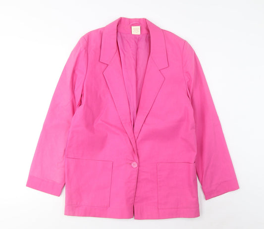 Womens UK Size 10 Topshop Pink Jacket