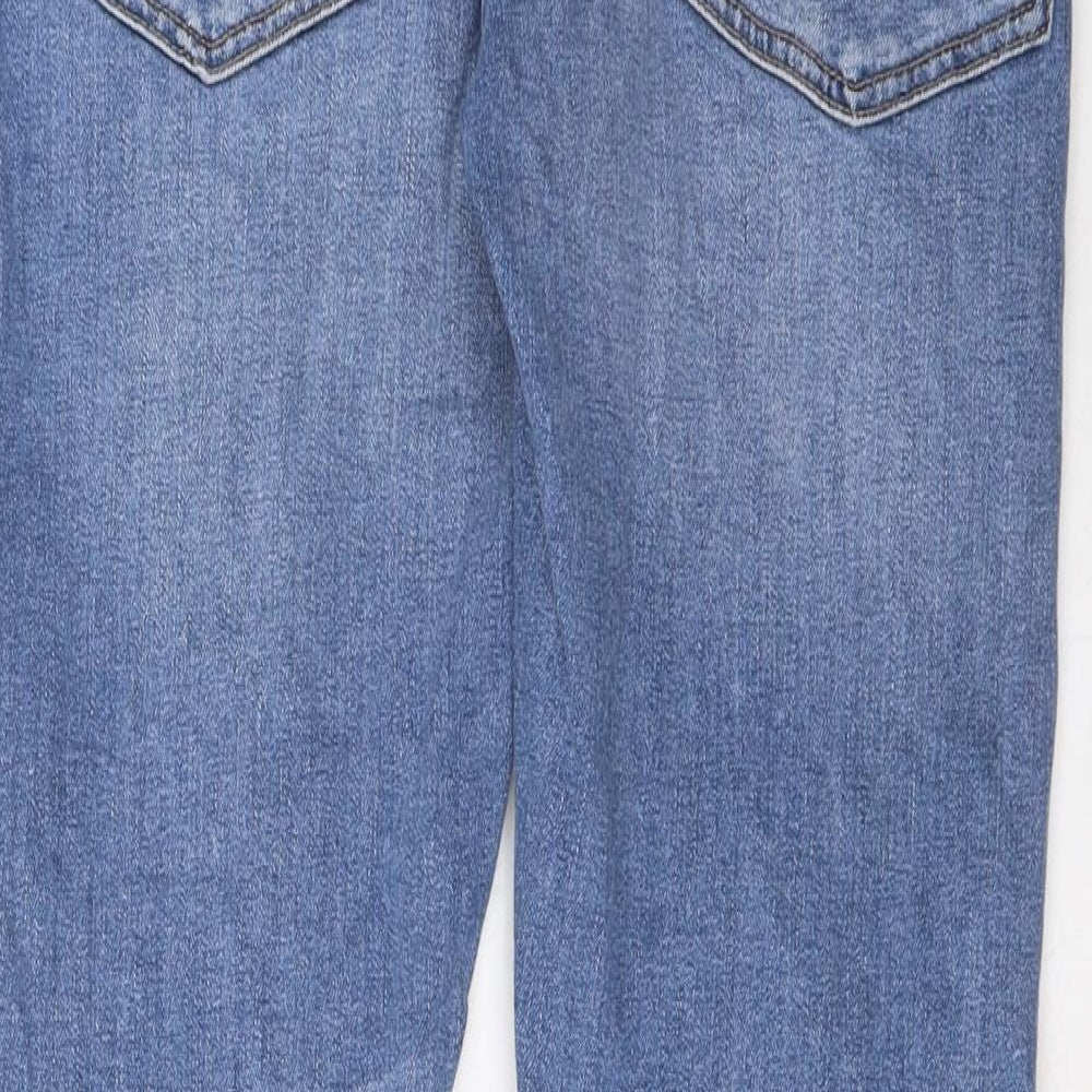Easy Mens Blue Cotton Skinny Jeans Size 32 in L30 in Regular Zip - Pockets