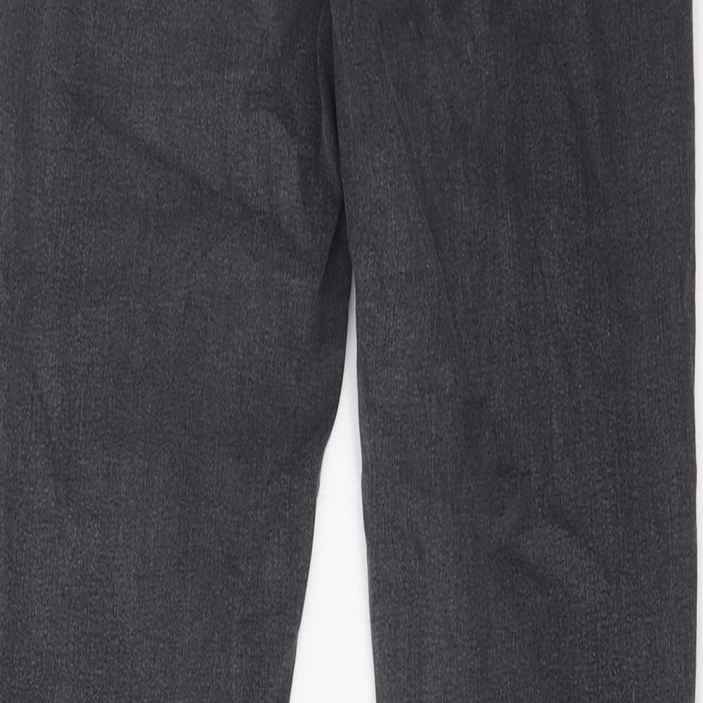 Topshop Womens Grey Cotton Skinny Jeans Size 28 in L34 in Regular Zip - Pockets