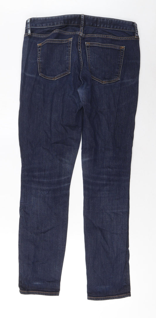 Gap Mens Blue Cotton Skinny Jeans Size 30 in L30 in Regular Zip - Pockets