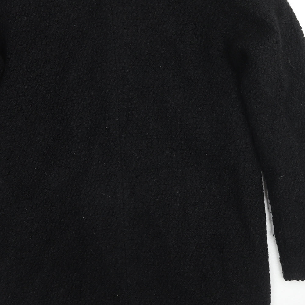 Womens UK Size 8 Golddigga Black Overcoat