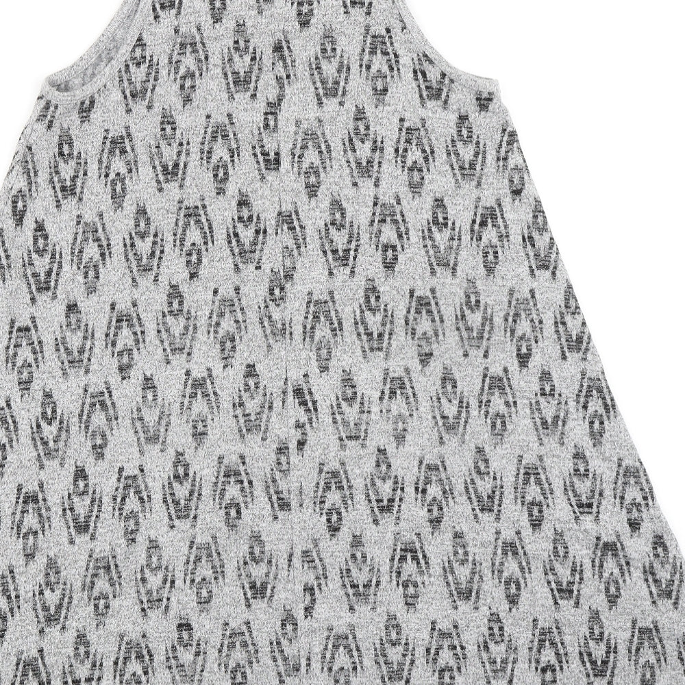 Gap Womens Grey Polyester A-Line Size XS Round Neck Pullover