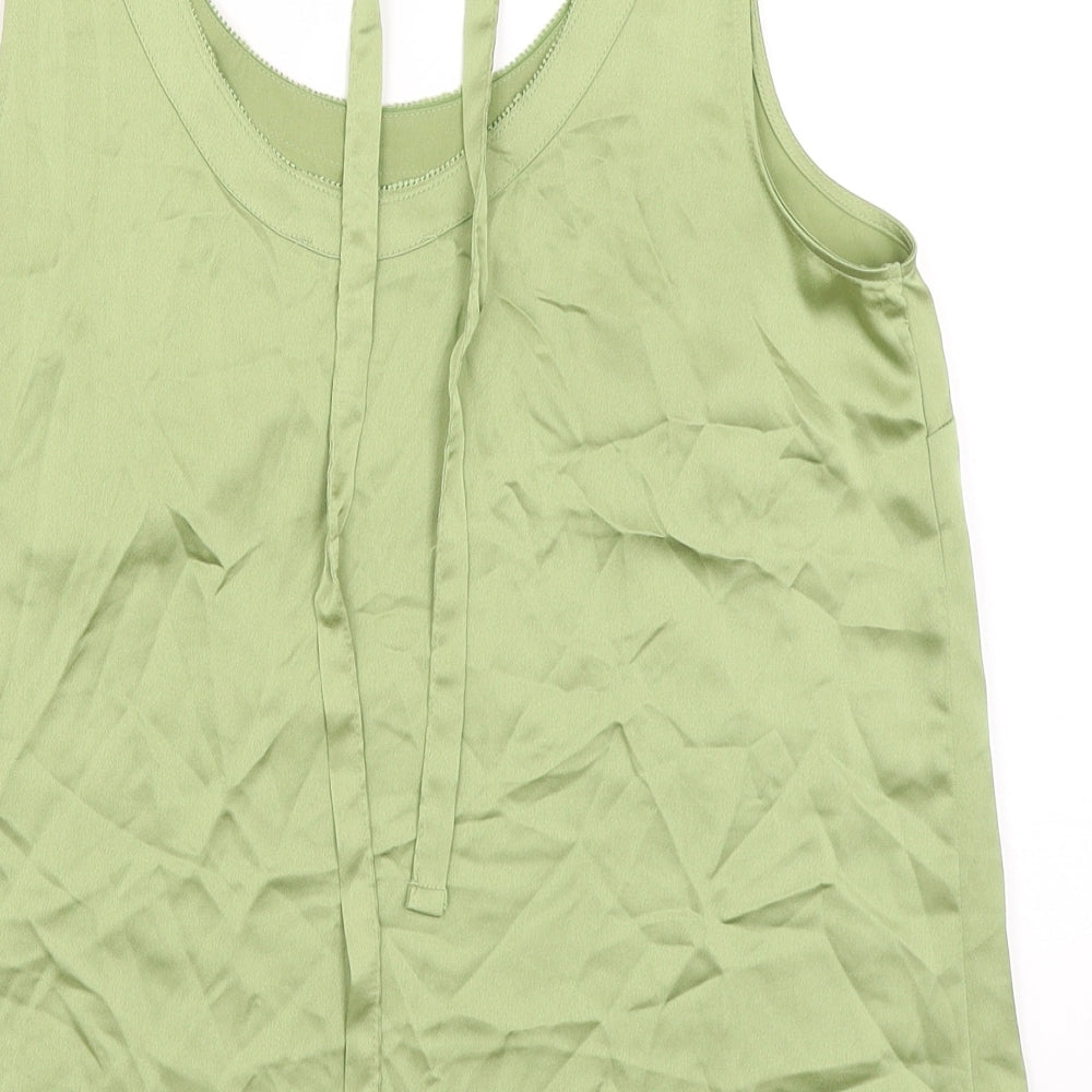 Womens UK Size 10 Marks and Spencer Green Camisole Blouse