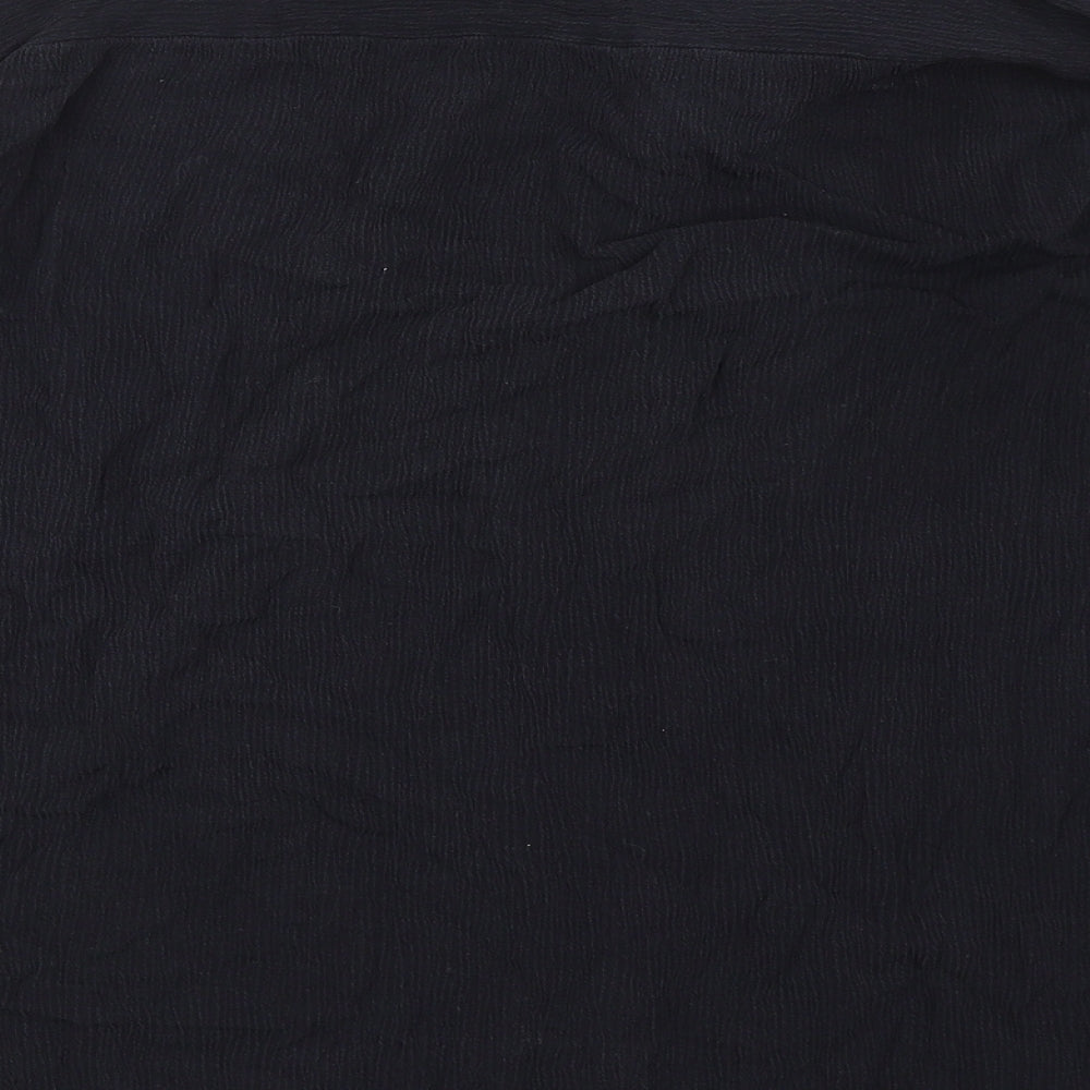 Womens UK Size 10 Missguided Black Basic Blouse