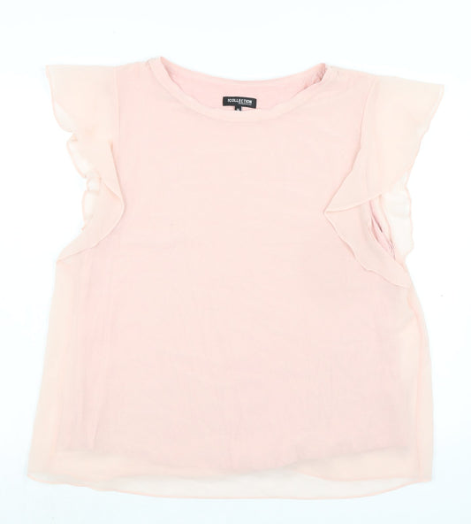 Womens UK Size 16 Debenhams Pink Basic Blouse
