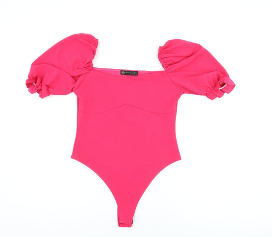 Womens UK Size 12 I SAW IT FIRST One-Piece Pink Bodysuit