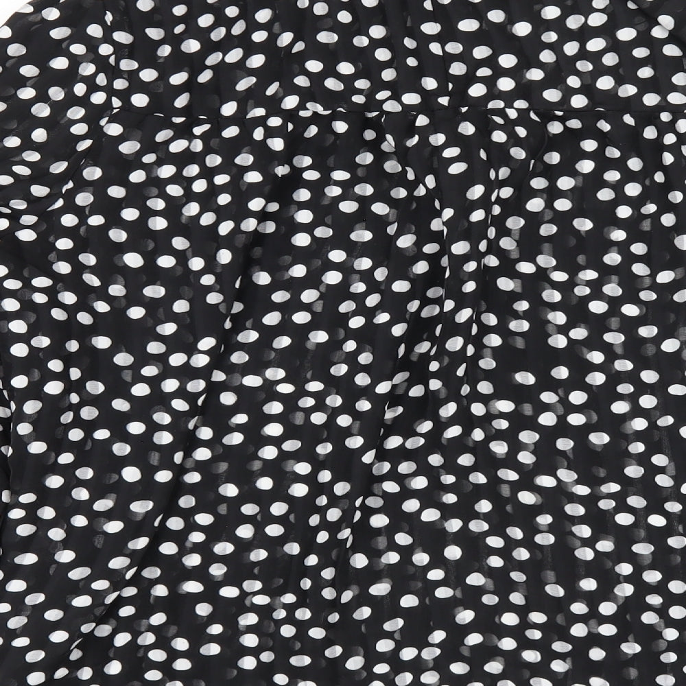 Womens UK Size XL Zara Black Basic Blouse