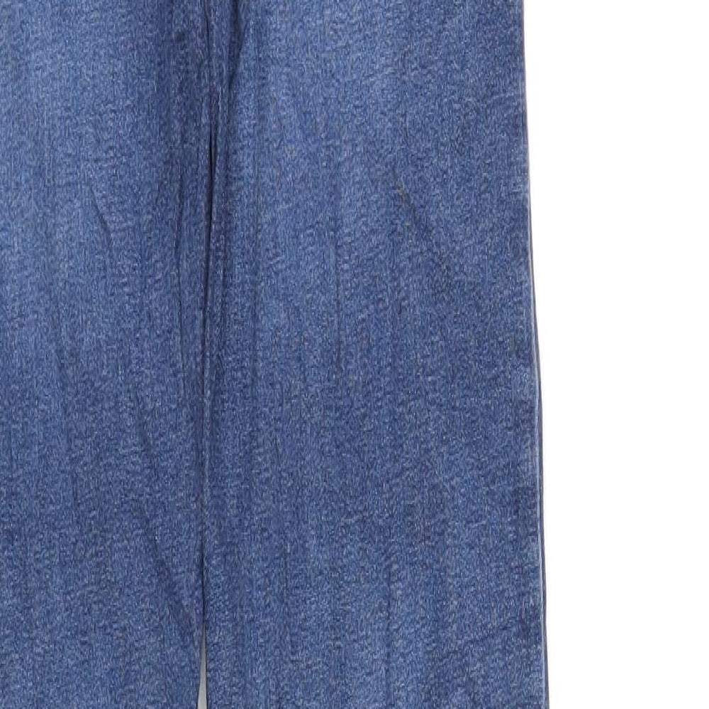 River Island Womens Blue Cotton Skinny Jeans Size 6 L31 in Regular Zip
