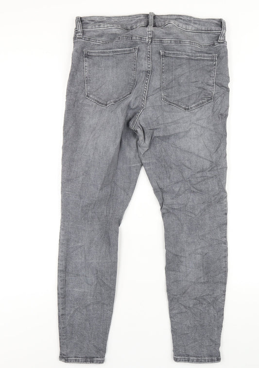 Gap Mens Grey Cotton Skinny Jeans Size 31 in L29 in Regular Zip