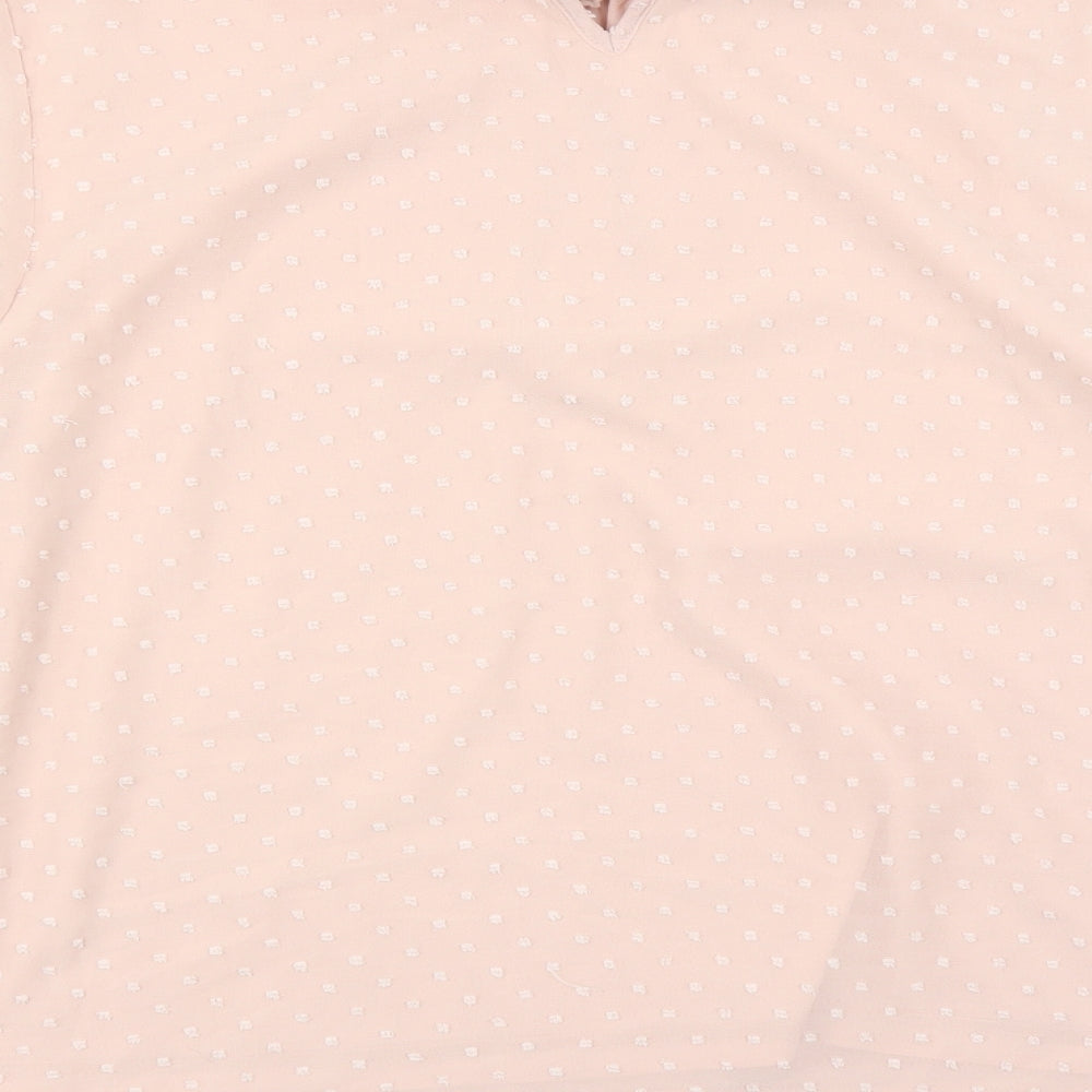 Womens UK Size 14 Dorothy Perkins Pink Basic Blouse