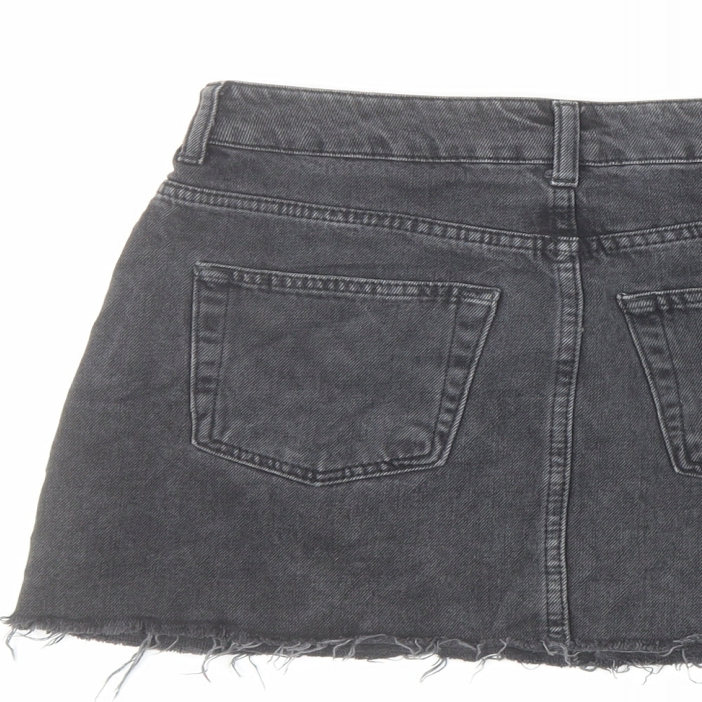 Womens UK Size 8 Topshop Mini Denim Skirt