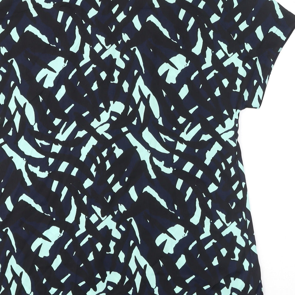 Womens UK Size 8 Marks and Spencer Blue Basic Blouse