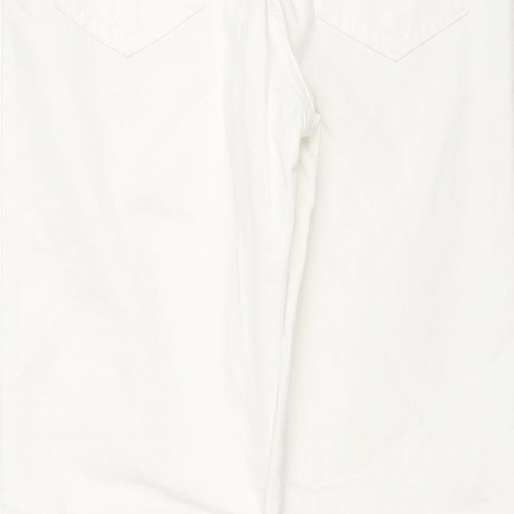Womens UK Size 30 in Marks and Spencer Regular Fit Straight White Jeans