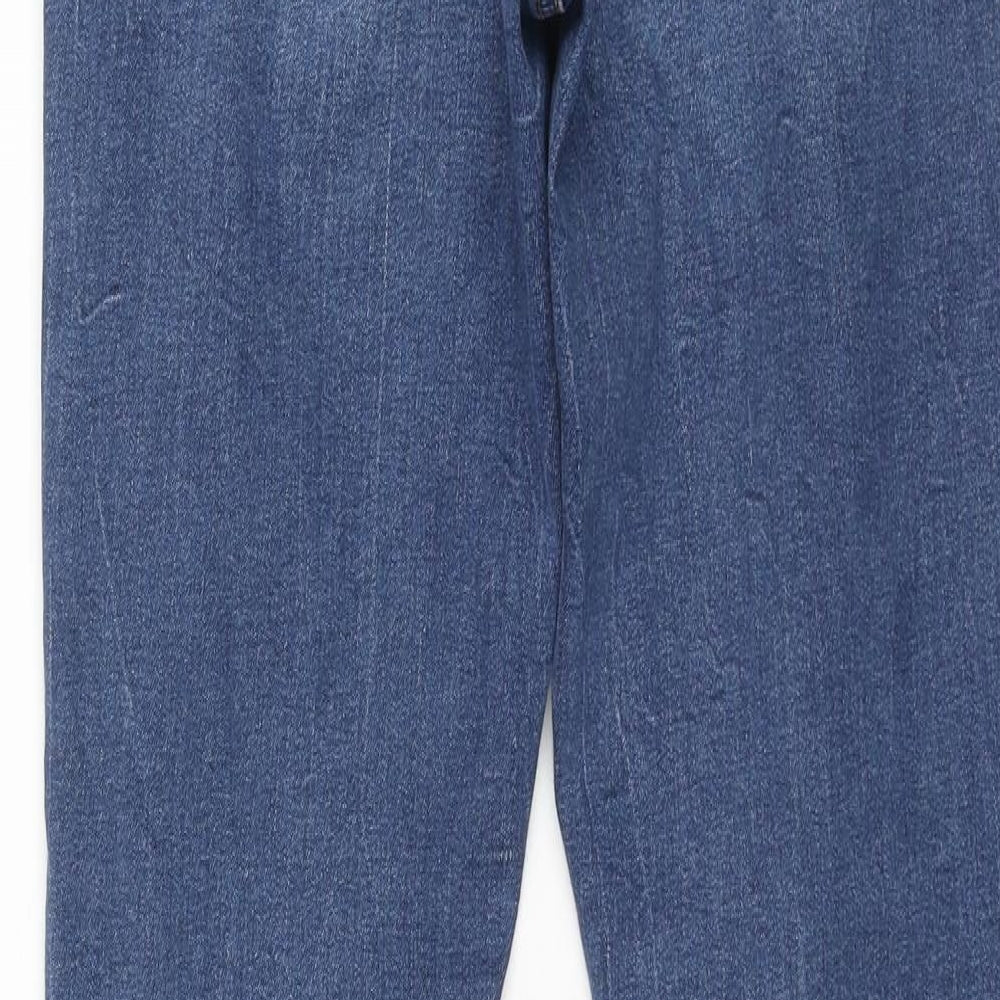 Denim & Co. Womens Blue Cotton Skinny Jeans Size 10 L31 in Regular Zip