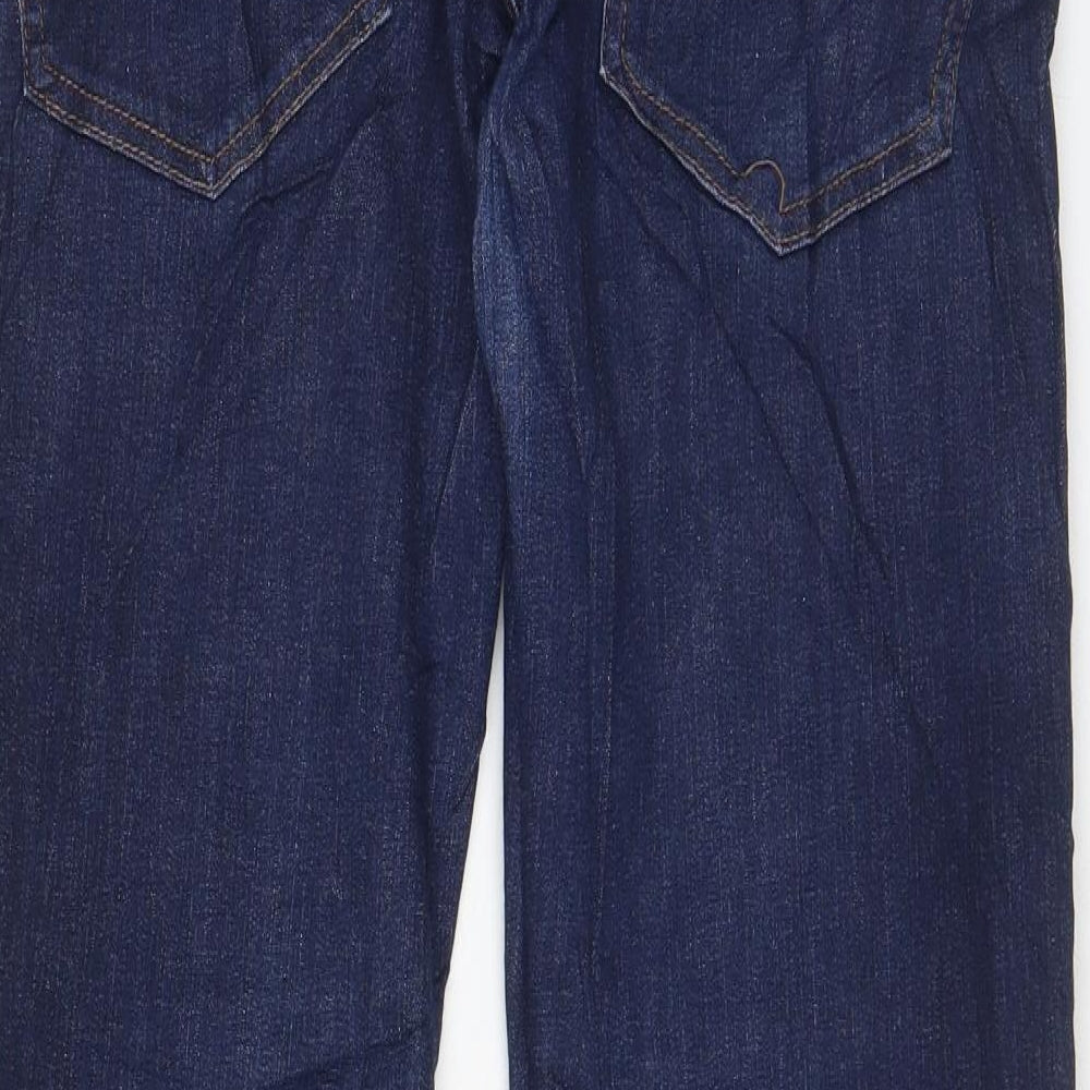 Denim & Co. Mens Blue Cotton Straight Jeans Size 32 in L30 in Slim Zip - Pockets