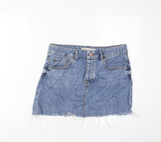 Womens UK Size 10 ASOS A-Line Denim Skirt