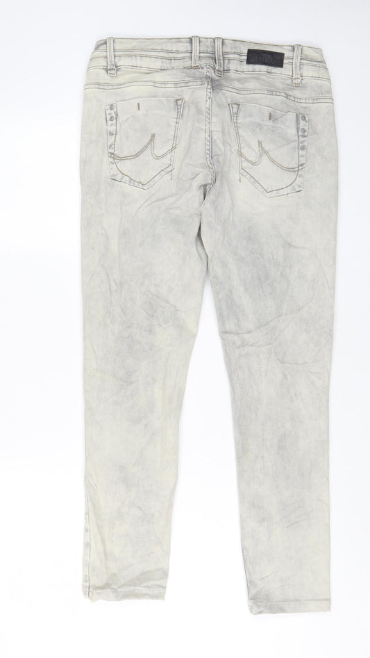 LTB Mens Grey Cotton Skinny Jeans Size 32 in L30 in Regular Zip - Pockets