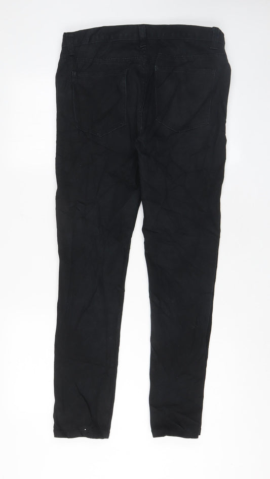Denim & Co. Mens Black Cotton Skinny Jeans Size 32 in L30 in Regular Zip - Pockets