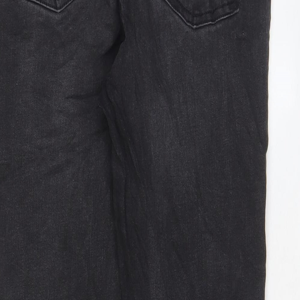 Denim & Co. Womens Grey Cotton Skinny Jeans Size 10 L27 in Regular Zip - Pockets