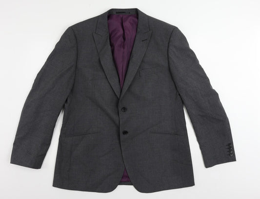 Mens UK Size 44 Autograph Regular Grey Suit Jacket