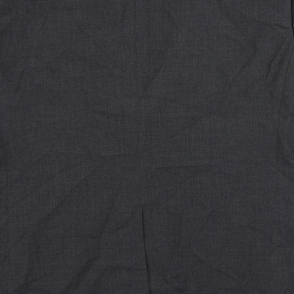 Brand and care label for Autograph men’s grey polyester jacket suit jacket, size 44, regular