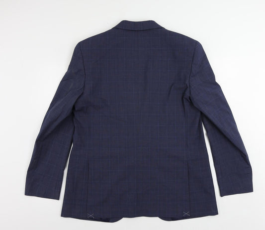 Mens UK Size 44 Marks and Spencer Regular Blue Suit Jacket