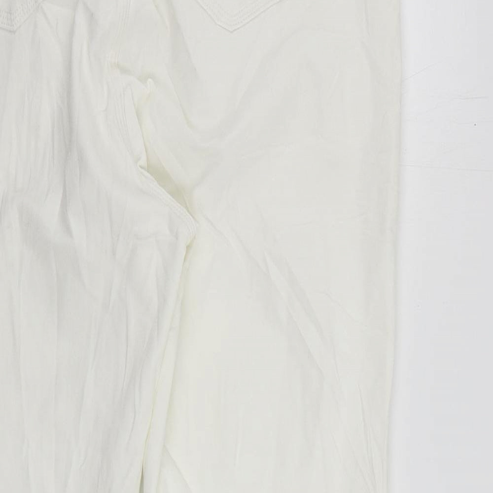Womens UK Size 22 Marks and Spencer Regular Fit Skinny White Jeans