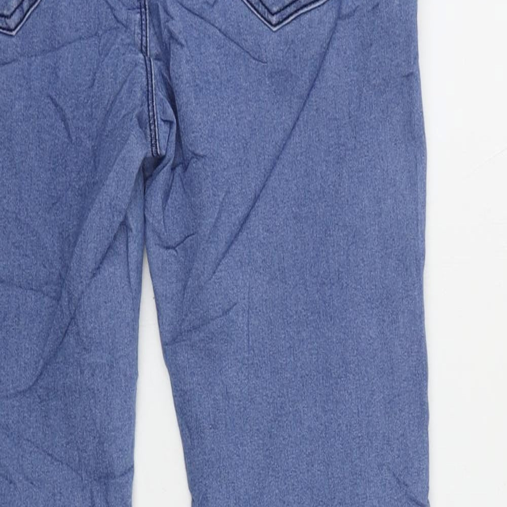 Denim & Co. Womens Blue Cotton Skinny Jeans Size 12 L29 in Regular Zip