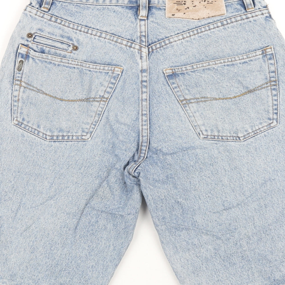 Pepe Jeans Mens Blue Cotton Bermuda Shorts Size 30 in L12 in Regular Zip