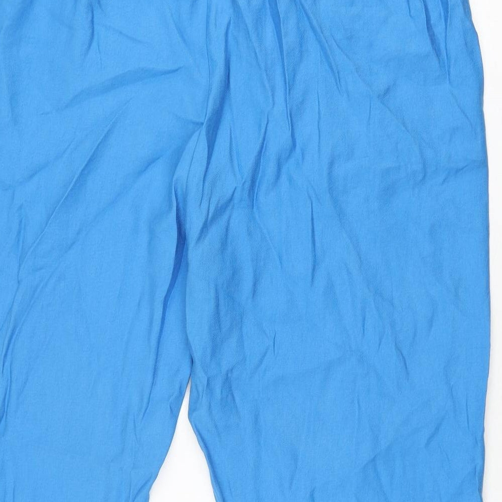 Womens UK Size 20 Marks and Spencer Regular Fit Blue Trousers